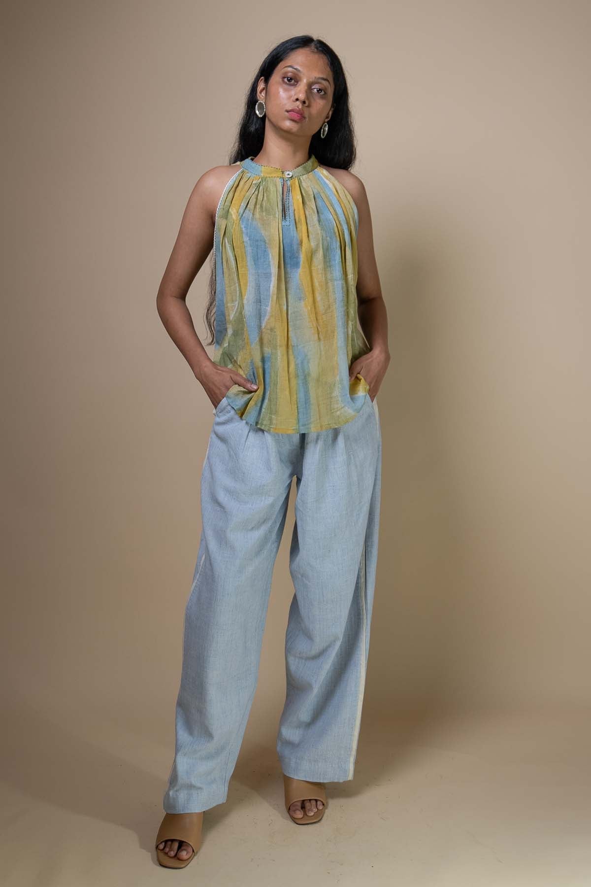 Buy Multicolor Hand Painted Top by Lafaani for women online at ScrollnShops